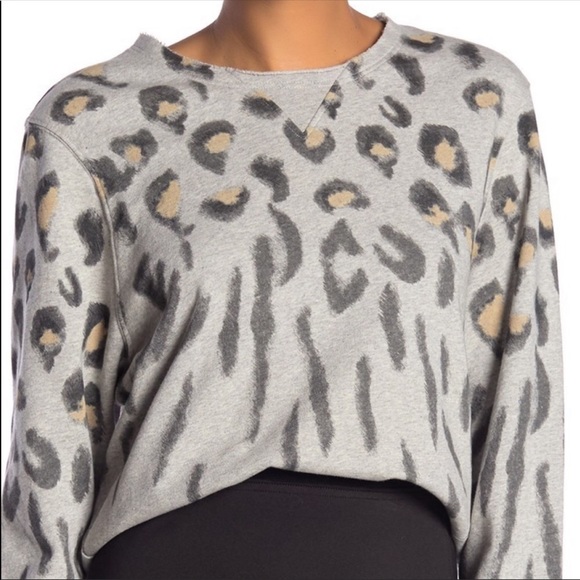 All Saints Tops - ALLSAINTS ANIMAL PRINT SWEATSHIRT